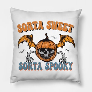 Sorta sweet sorta spooky Pillow