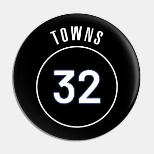 Karl-Anthony Towns Name and Number Pin