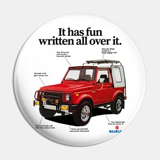 SUZUKI SAMURAI SJ 410 - advert Pin