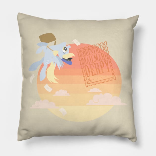 Equestrian Mailmare "Derpy" Pillow by Natsu714