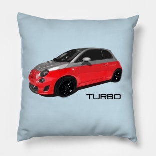 Turbo Pop Fiat 500 Pillow