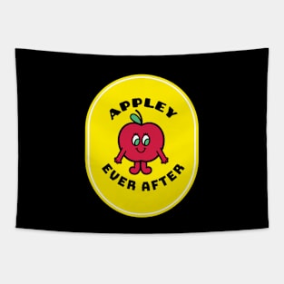 Appley Ever After - Apple Pun Tapestry