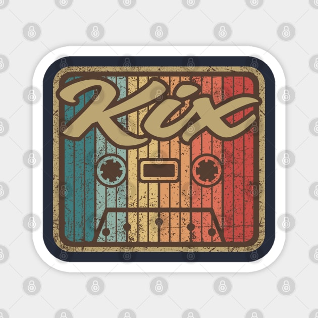 Kix Vintage Cassette Magnet by penciltimes