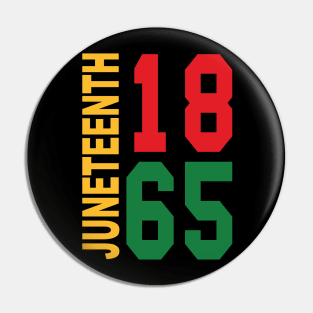 Black Proud African American for Juneteenth Pin