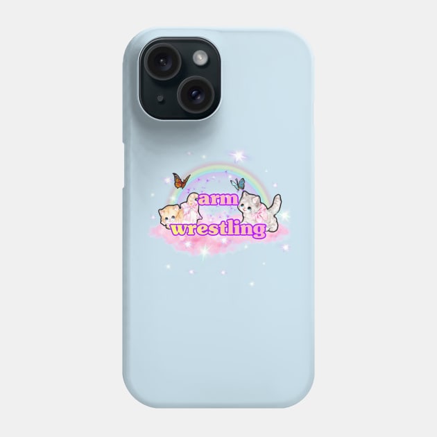 cute arm wrestling Phone Case by comments