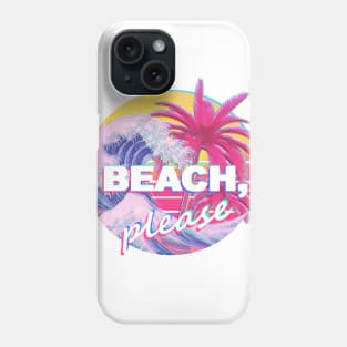 beach please, aesthetic collage Phone Case