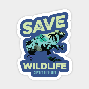 save wildlife support planet 2 Magnet