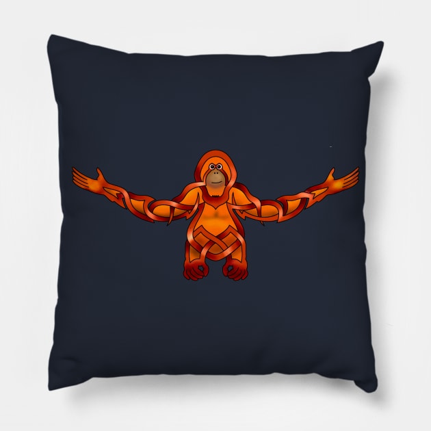 Orangutan Pillow by KnotYourWorld4