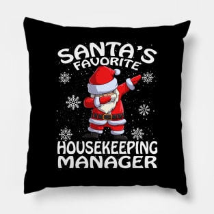 Santas Favorite Housekeeping Manager Christmas Pillow