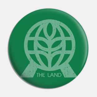 The Land Distressed Logo Pin