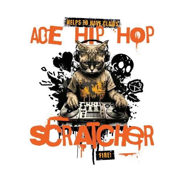 Ace Hip Hop Scratcher by BestWildArt