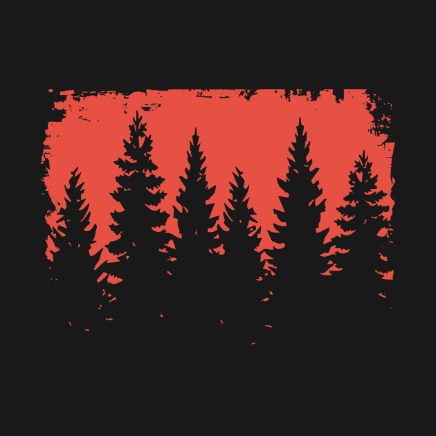 Coniferous forest by PallKris