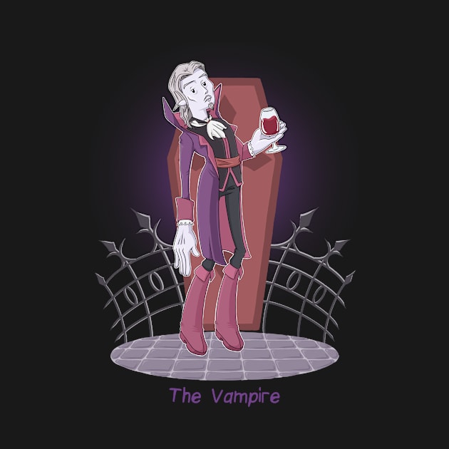 The Vampire (Cartoon Horror) by EckertIllustration