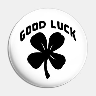 Good Luck 4 Leaf Clover Pin