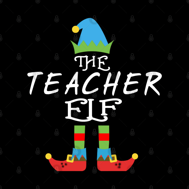 The Teacher Elf Matching Family Group Christmas Party by CareTees