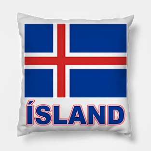 The Pride of Iceland - Icelandic Flag and Language Pillow