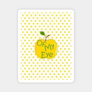 Apple Of My Eye Yellow Magnet