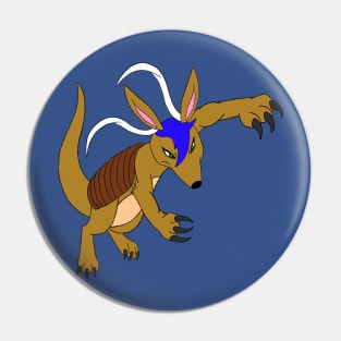 Armadillo Warrior Pin