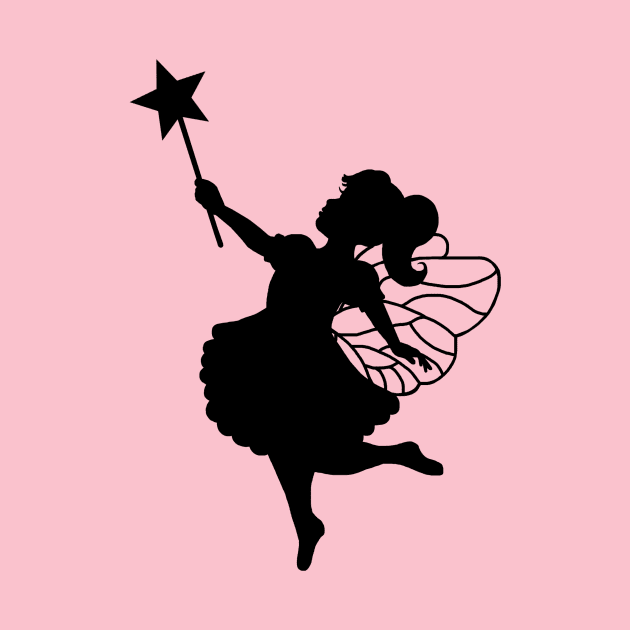 Magic Fairy Girl of Imagination Silhouette by Art by Deborah Camp