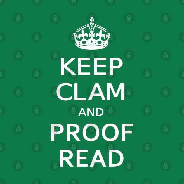 KEEP CLAM and PROOF READ by TinaGraphics