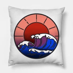 Stormy sun Pillow