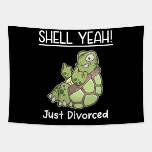Divorce Joke Sarcastic Meme Party Gift Idea Divorced Pun Tapestry