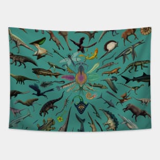 Paleoart Collage Tapestry