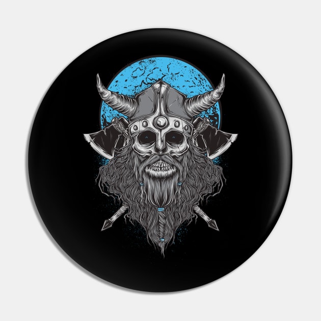 Viking Berserker Skull Pin by Beltschazar