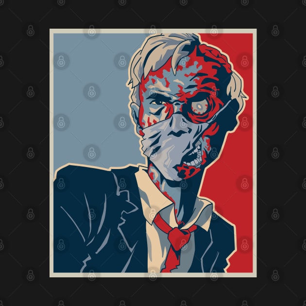 Zombie Halloween Hope 2020 Presidential Election Vote USA by ghsp