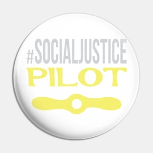 #SocialJustice Pilot - Hashtag for the Resistance Pin