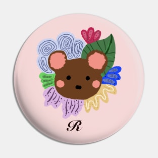 Cute "R" initial Pin