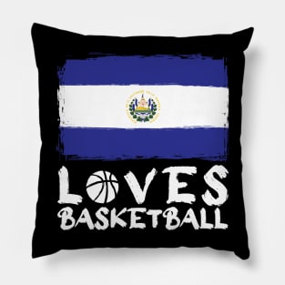 El Savador Loves Basketball Pillow