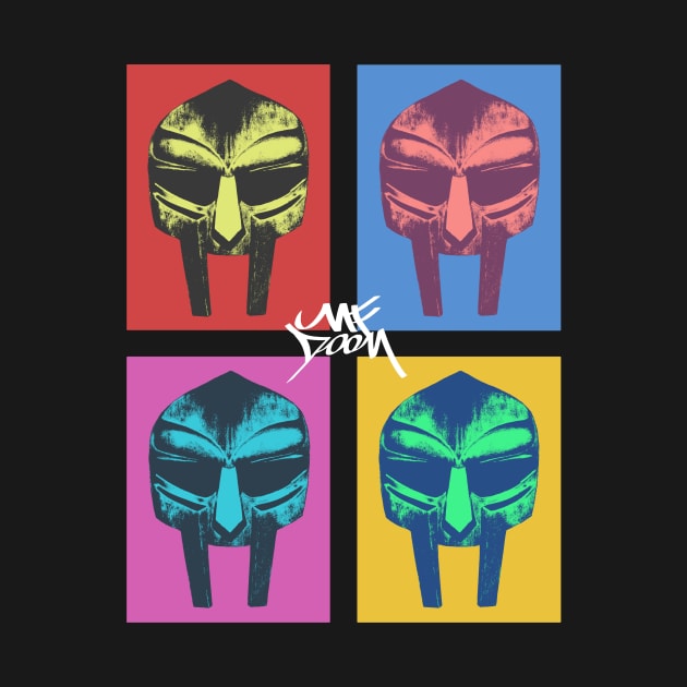 Pop art mask mf doom by Vigoroznat