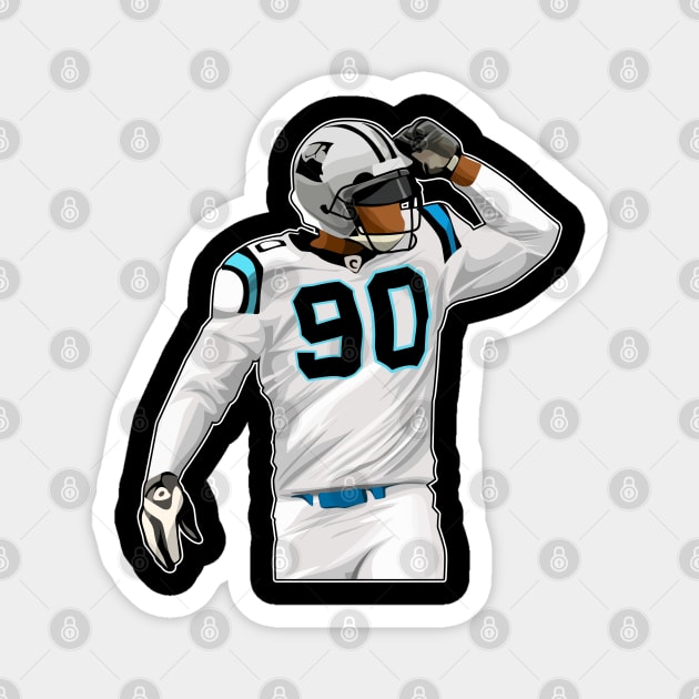 Julius Peppers #90 King Sacks Magnet by GuardWall17