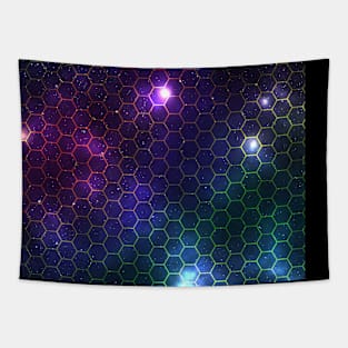 Geometric pattern space background Tapestry