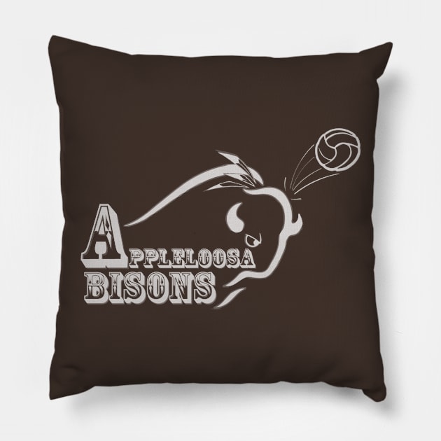 Appleloosa Bisons Pillow by Guacamole