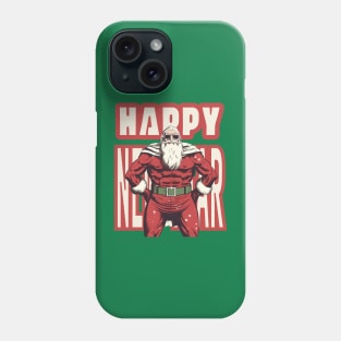 Happy New Year Santa Phone Case