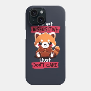 Insensitive red panda Phone Case