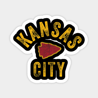 Kansas City Vintage Arrowhead Kc Fan Local Magnet