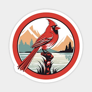 Red Cardinal bird Magnet