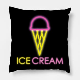 Ice Cream Neon Pillow