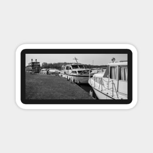 Moored boats on the River Bure, Norfolk Magnet