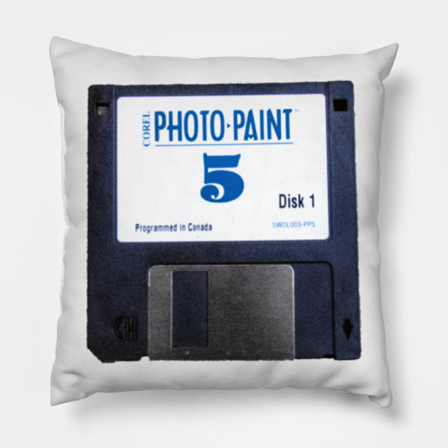 Floppy Disk Photo Paint 5 Floppy Disk Pillow Teepublic