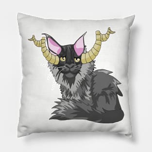 Twisted Horns Cat Pillow