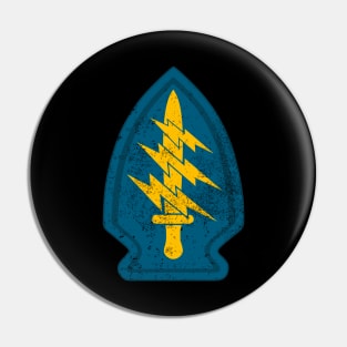 1st Special Forces Command (Airborne) (distressed) Pin