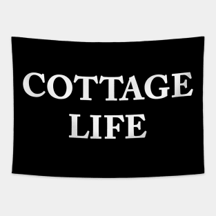 Cottage Life Bold Letter Design Tapestry