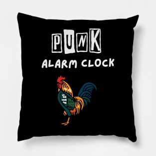 Rooster Punk Alarm Clock Pillow