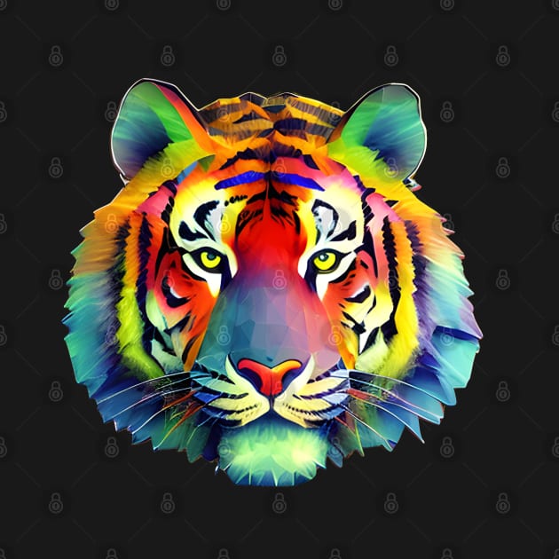 Rainbow Tiger by popkulturniy