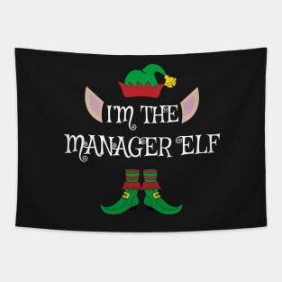 I'm The Manager Christmas XMas Elf Tapestry