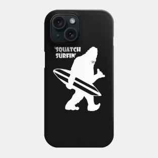 Surfin Sasquatch (white design) Phone Case